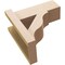 Ekena Millwork 5 1/2-in W x 12-in D x 12-in H Funston Block Rough Cedar Woodgrain TimberThane Outlooker, Primed Tan OUTUR055X12X12FST44RCPR - alternate 5